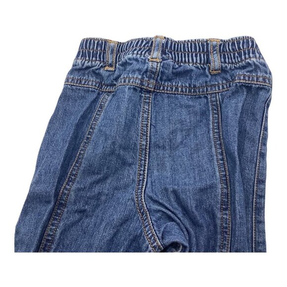 Carter's Denim Jeans Baby Girl Size 18M Floral Tie Belt & Elastic Waistband Blue - Picture 9 of 9